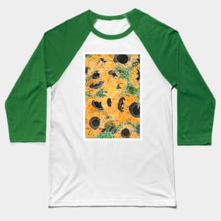 Sunflowers Baseball T-Shirt